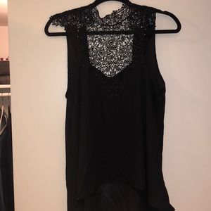Black night out/dress up tank